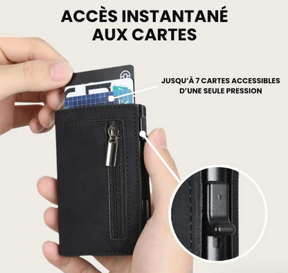 SlideCard Pro – Porte-Cartes Éjecteur RFID